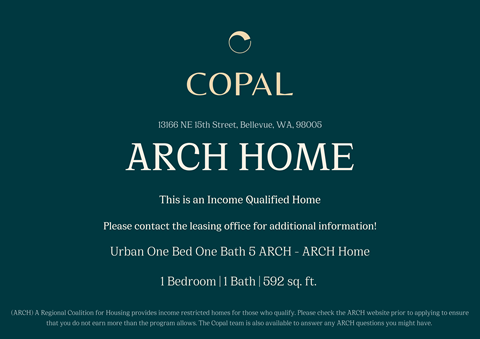 A sign for an income qualified home by ARCH Home.